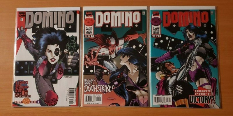Domino 1-3 Complete Set Run! ~ NEAR MINT NM ~ 1997 Marvel Comics