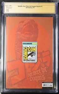 Godzilla:Here There Be Dragons Reprint (2024) 1 (CGC 9.8) Signed Tieri* Panosian