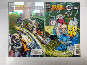 5 MARVEL comic books Die-Cut G Force #1 2 Power Pack #12 Genetix #1 47 KM32