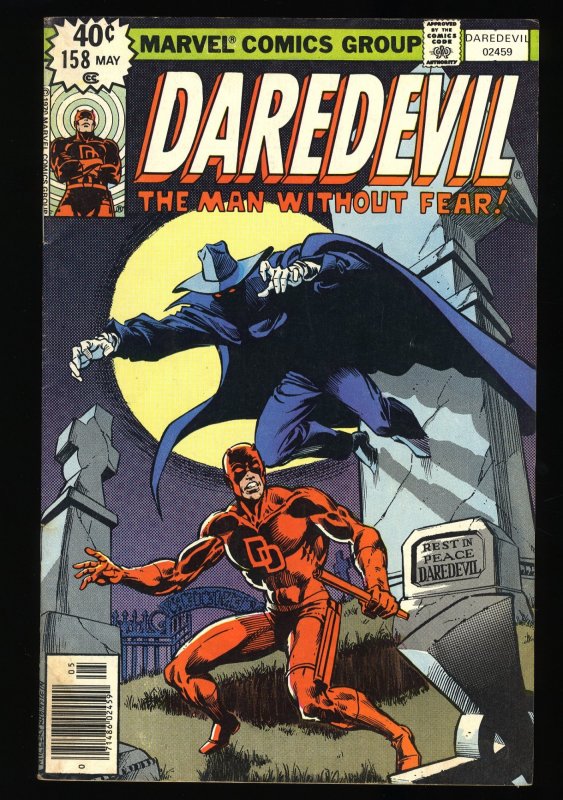 Daredevil #158 FN 6.0 1st Frank Miller in Series! Death of Stalker!