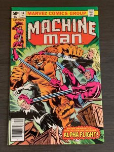 Machine Man #18 (1980).  NM-. Ties to X-Men #140.  Value: $23.00