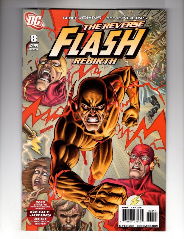 The Flash #8 (2011) PROFESSOR ZOOM-REVERSE FLASH !!!  / ECA3