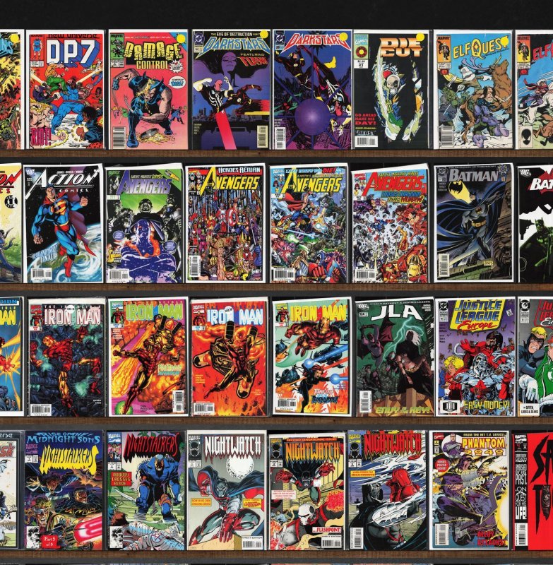 Huge Lot 150+ Comics with The New Mutants, Nightmask, Iron Man & More!