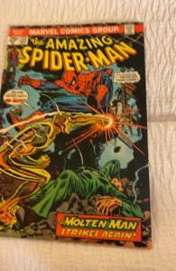 The Amazing Spider-Man #132 (1974)molten man strike again
