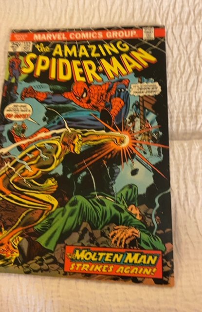 The Amazing Spider-Man #132 (1974)molten man strike again