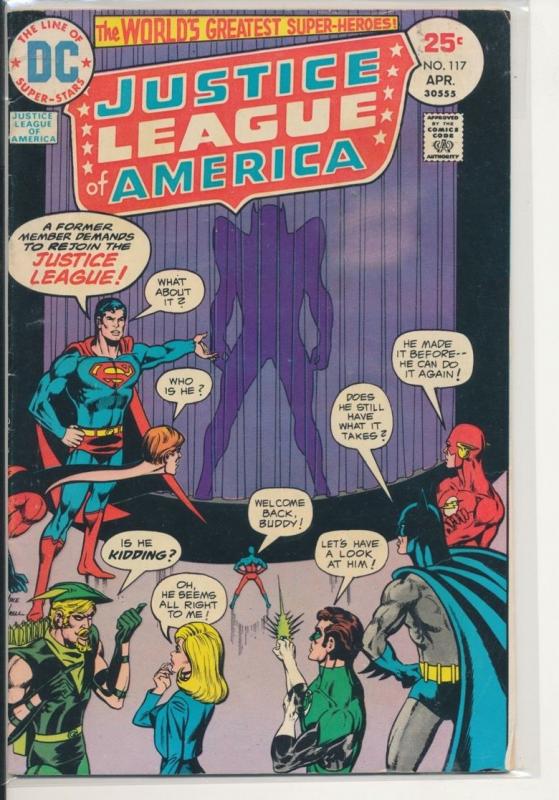 DC Justice League of America #117 Very Good/Fine (5.0) 1975 (447J) 