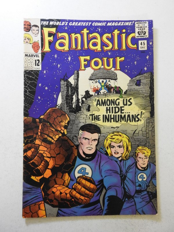 Fantastic Four #45 (1965) VG/FN Cond! 1st App of the Inhumans! moisture stain