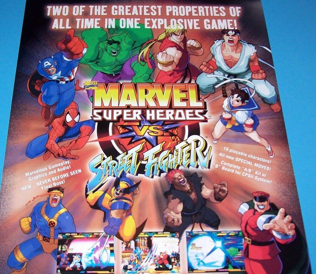 VideoGameArt&Tidbits on X: Marvel Super Heroes vs. Street Fighter - arcade  ad.  / X