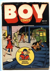 Boy Comics #19 1944-Incredible DOUBLE AMPUTEE cover-wild issue-golden-age 