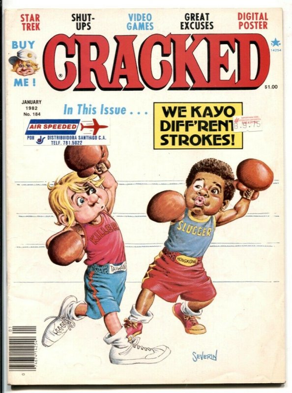 CRACKED Magazine #184 1982-Star Trek- Diff'rent Strokes FN-