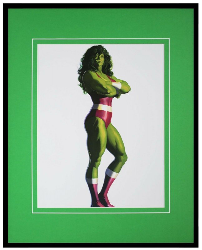 She-Hulk Framed 16x20 Alex Ross Official Marvel Poster Display Disney+