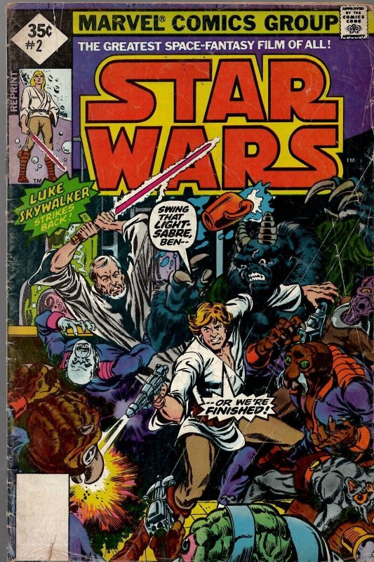 Star Wars #2 VINTAGE 1977 Marvel Comics Reprint 1st Han Solo Chewbacca Obi Wan