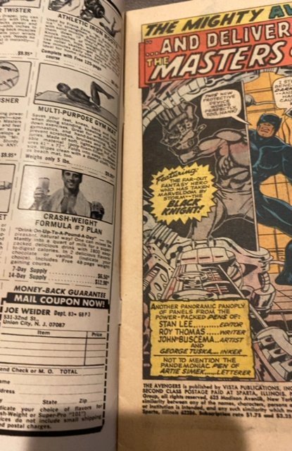 The Avengers #54 (1968) cameo Ultron/ 2nd black knight.