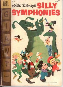 SILLY SYMPHONIES 7 GOOD DELL GIANT  1957 COMICS BOOK