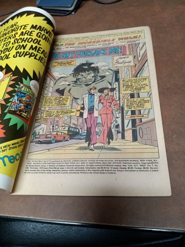 Incredible Hulk 204 & 205 Marvel Comics 1976 1st Kronus & crypto man us currency