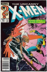 UNCANNY X-MEN#201 VF/NM 1986 NEWSTAND EDITION MARVEL COMICS