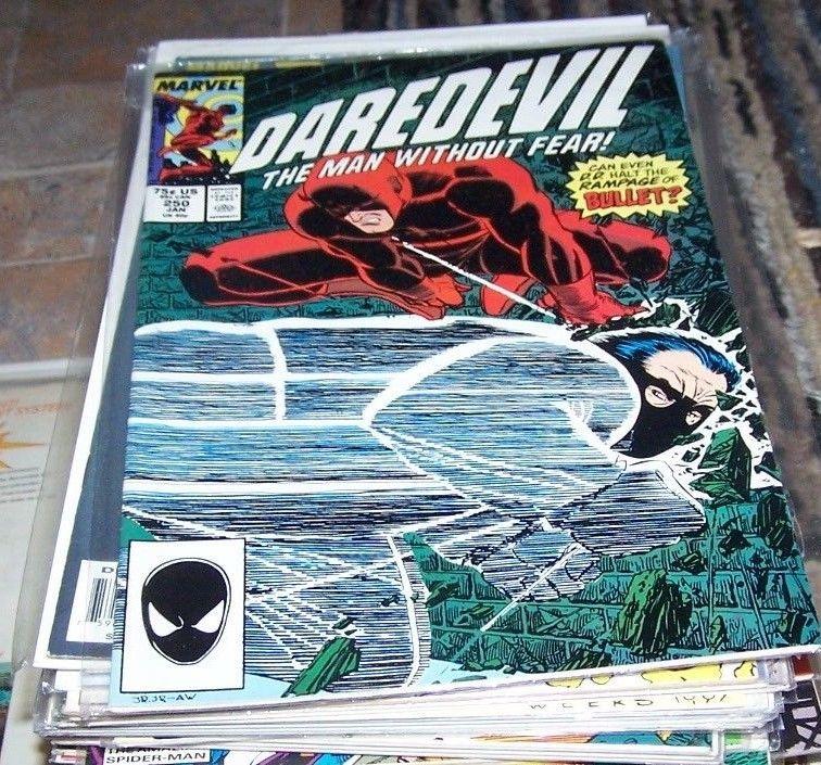 Daredevil  comic # 250 (Jan 1988, Marvel) bullet, matt murdock netflix