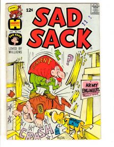 Lot Of 7 Sad Sack Harvey Comic Books # 173 193 203 209 214 225 238 Army JL40