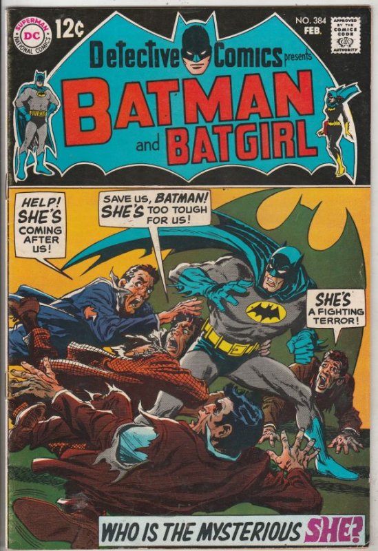 Detective Comics #384 (Feb-69) VF+ High-Grade Batman, Robin the Boy Wonder