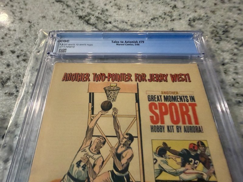 Tales To Astonish # 79 CGC Graded 7.5 Marvel Comic Book Hulk Hercules CC JH33