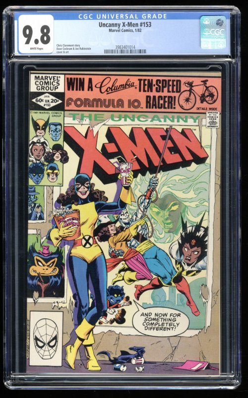 Uncanny X-Men #153 CGC NM/M 9.8 White Pages Chris Claremont Story!