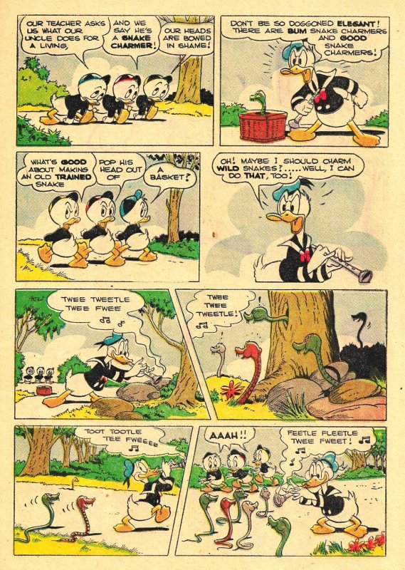 4 COLOR #318 DONALD DUCK in No Such Varmint ('51) 8.5 VF+  Carl Barks!