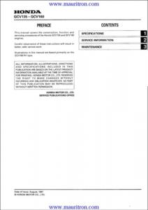 Honda GCV160 (GCV-160) Service Manual with Schematics etc...