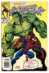 AMAZING SPIDER-MAN #382- -Newsstand variant--Hulk--comic book