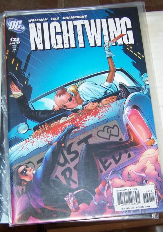  NIGHTWING  # 129  2007 DC COMICS  +dick grayson bride and groom batman