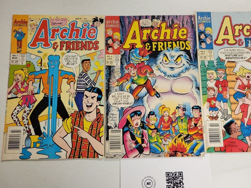 3 Archie & Friends Archie Comic Books #4 6 7 33 TJ28