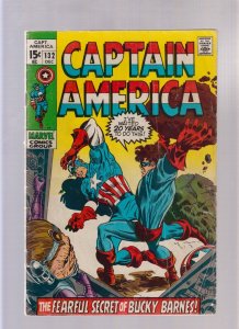 Captain America #132 - Marie Severin cover (4.0) 1970