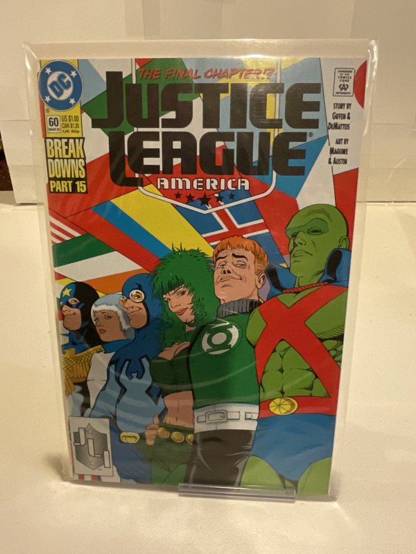 Justice League America #60  1992  9.0 (our highest grade)  Breakdowns Finale!