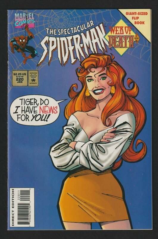 The Spectacular Spider-Man #220 (1995) Marvel ~ Giant-Sized Flip Book