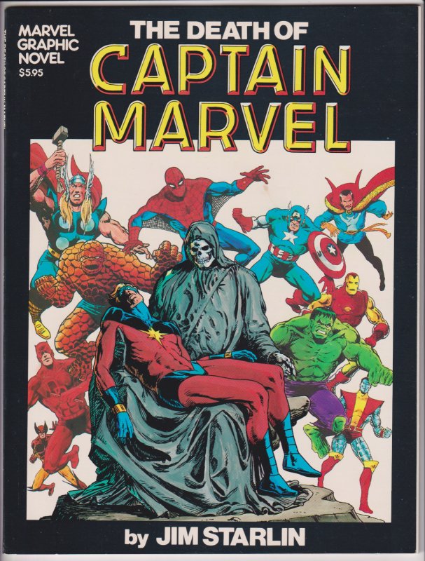 Marvel Comics! The Death of Captain Marvel! Issue #1 (1982)!