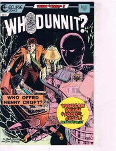 Lot of 3 Who Dunnit Eclipse Comic Books # 1 2 3 Super Heroes AD39