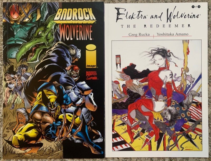 LOT OF 11 WOLVERINE TEAM-UP GRAPHIC NOVELS: HAVOK, BADROCK, PUNISHER, ELEKTRA