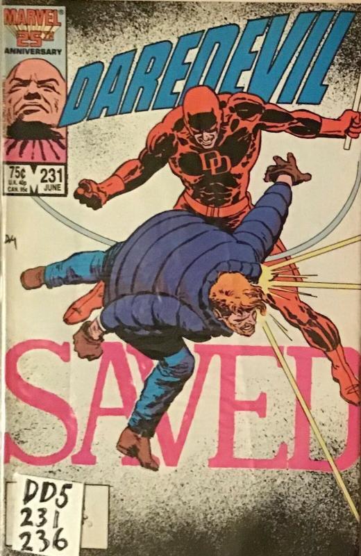 DAREDEVIL MARVEL #231-236 VF NM SATISFACTION GUARANTEED 