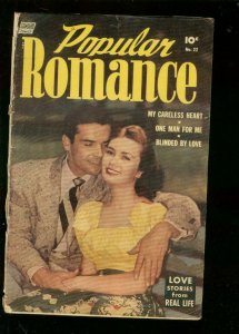 POPULAR ROMANCE #22 1953-PHOTO COVER-ALEX TOTH STORY G/VG