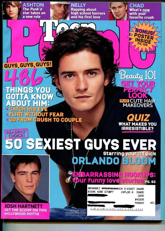 Teen People 10/2004-Orlando Bloom-Josh Hartnett-Chad Michael Murray-FN/VF