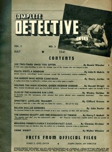 Complete Detective Cases May 1941- Billion Dollar Murders- True Crime G