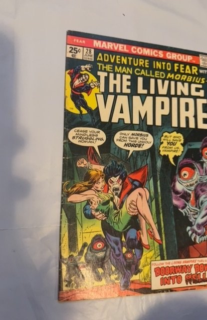 Adventure Into Fear #28 (1975) morbius first sieries