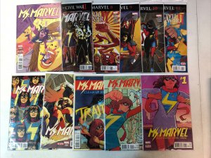 Ms. Marvel (2016) #1-11 13-38 (VF+/NM) Near Complete Run Set Kamala Khan