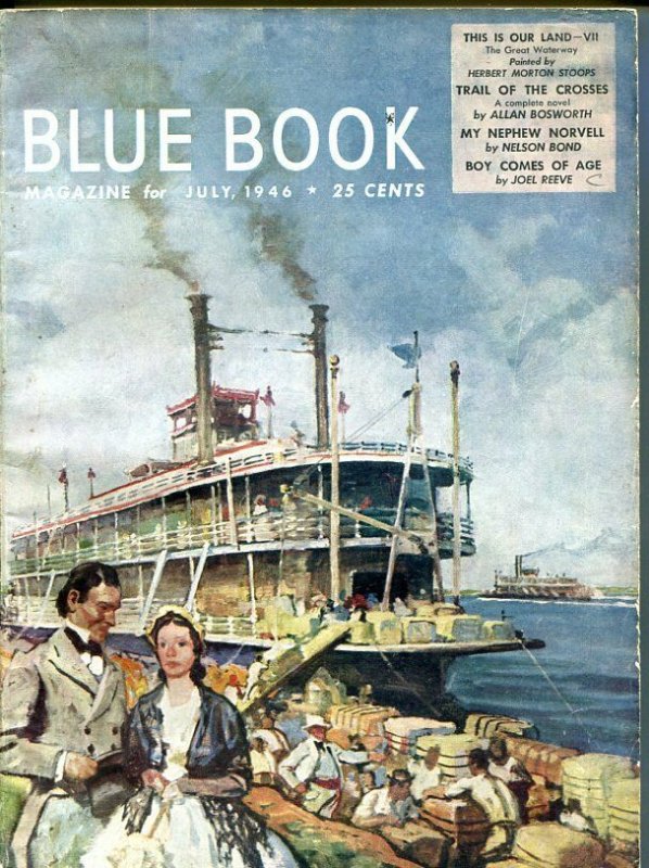 BLUE BOOK PULP-JULY-1946-G/VG-COVER ART BY STOOPS-NELSON BOND -BEDFORD- G/VG