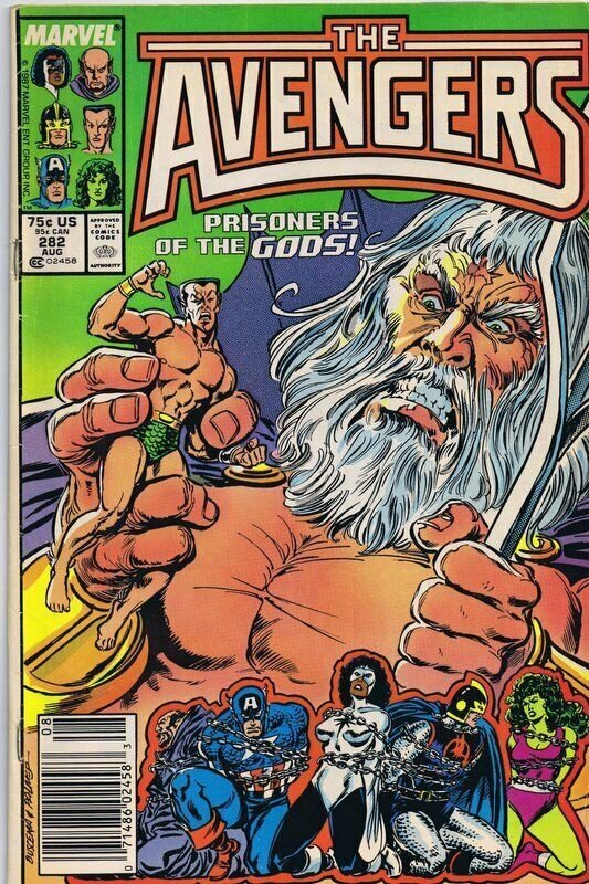 Avengers #282 Newsstand ORIGINAL Vintage 1987 Marvel Comics Lord of Olympus