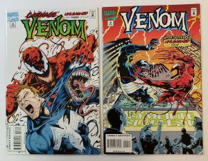 Venom: Carnage Unleashed #1-4 Complete Set Marvel Comics 1995 VF/NM Carnage