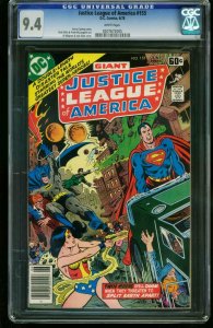 JUSTICE LEAGUE OF AMERICA #155 1978-CGC GRADED 9.4 WHITE PAGES 0207672005