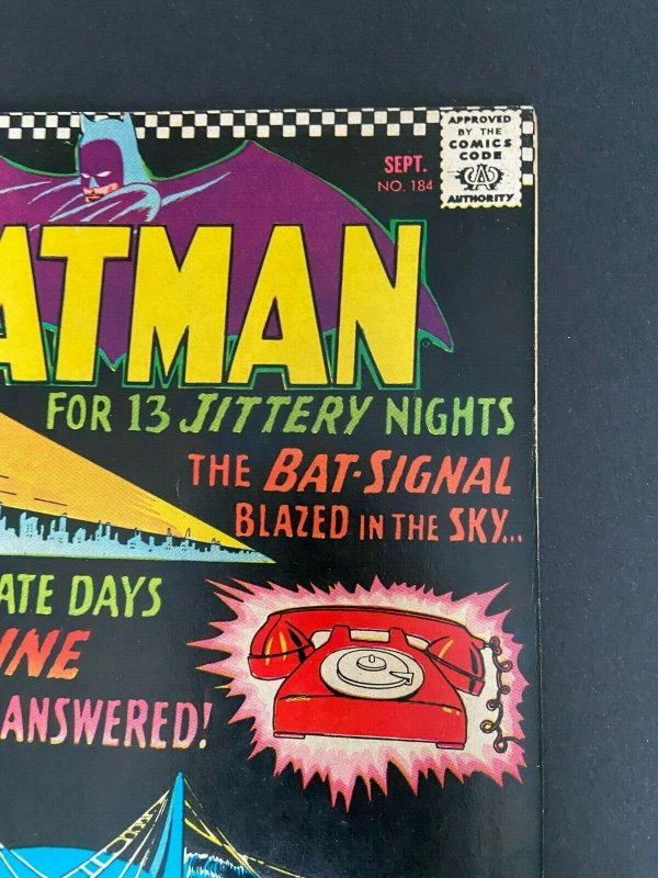 Batman 184 VG+  (DC Sept. 1966)