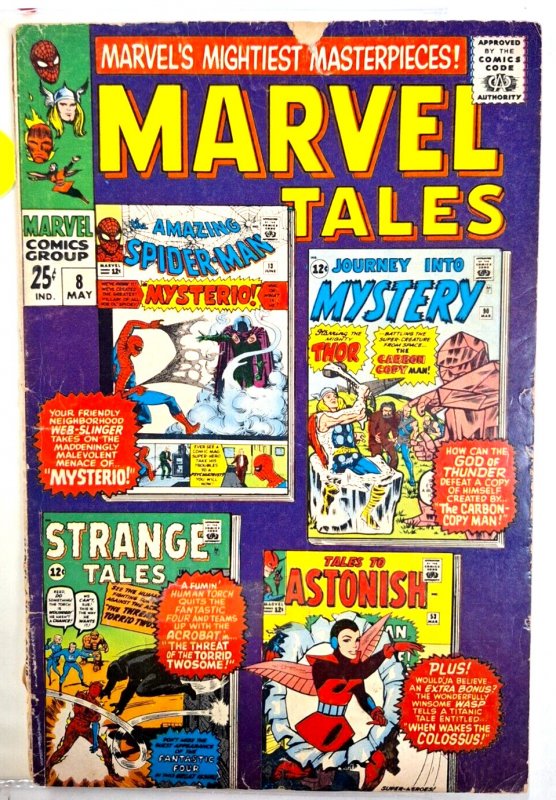 MARVEL TALES 8 G  (MAY 1967) Stan Lee,Steve Ditko 1st generation squareback repr