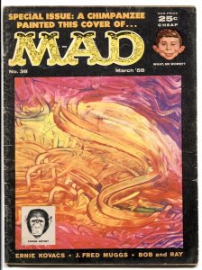 Mad Magazine #38 1958-JACK DAVIS-ALFRED E. NEUMAN- vg-