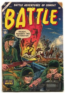 Battle #33 1954- Atlas Korean War comic G/VG